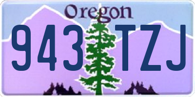 OR license plate 943TZJ