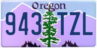 OR license plate 943TZL