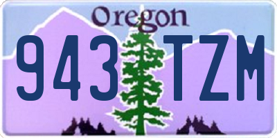 OR license plate 943TZM