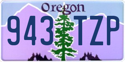 OR license plate 943TZP