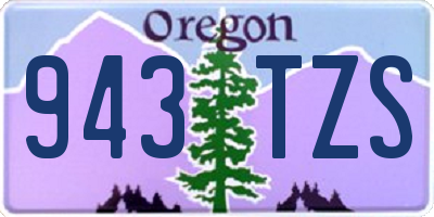 OR license plate 943TZS