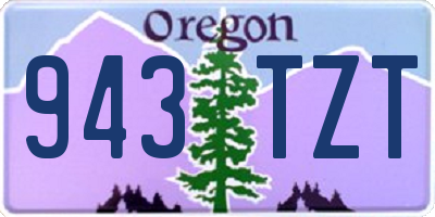 OR license plate 943TZT