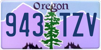 OR license plate 943TZV