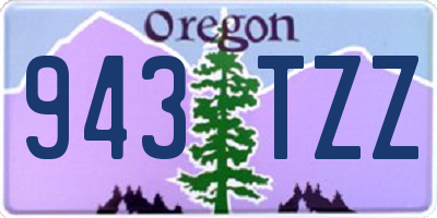 OR license plate 943TZZ
