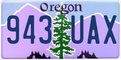 OR license plate 943UAX