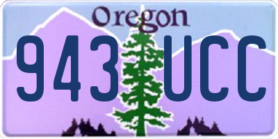 OR license plate 943UCC