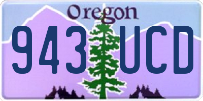OR license plate 943UCD