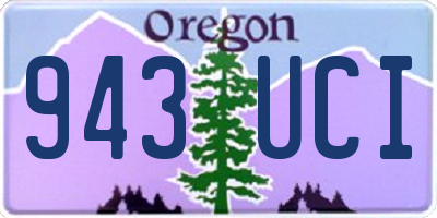 OR license plate 943UCI