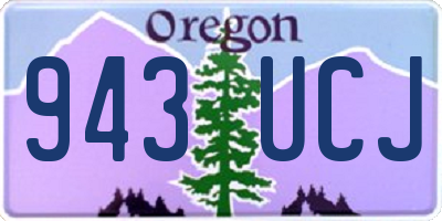 OR license plate 943UCJ