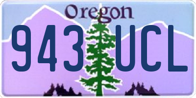 OR license plate 943UCL