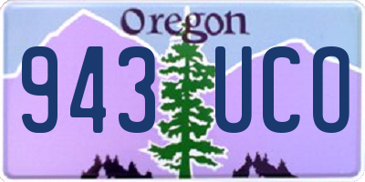 OR license plate 943UCO