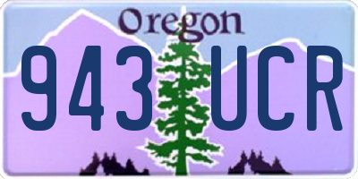 OR license plate 943UCR