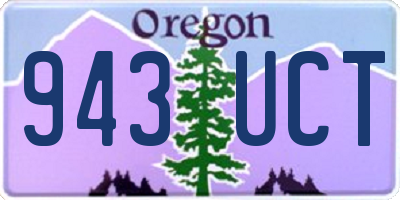 OR license plate 943UCT