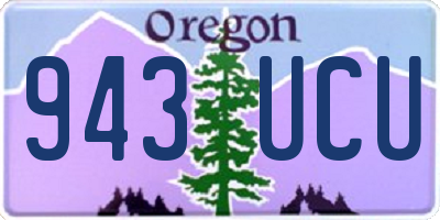OR license plate 943UCU