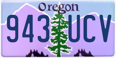 OR license plate 943UCV