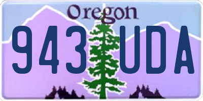 OR license plate 943UDA