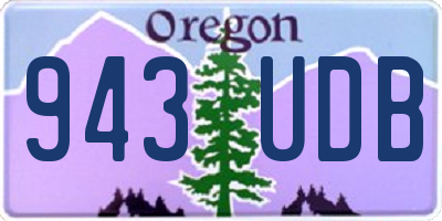 OR license plate 943UDB