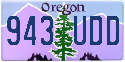 OR license plate 943UDD