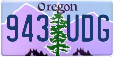 OR license plate 943UDG