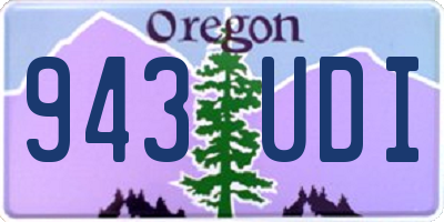 OR license plate 943UDI