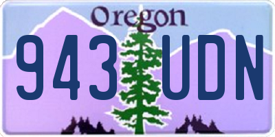 OR license plate 943UDN