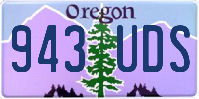 OR license plate 943UDS