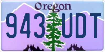 OR license plate 943UDT