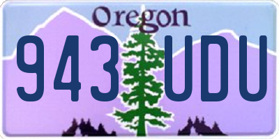 OR license plate 943UDU