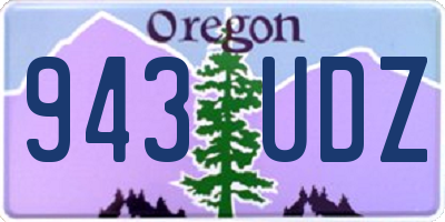 OR license plate 943UDZ