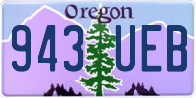 OR license plate 943UEB