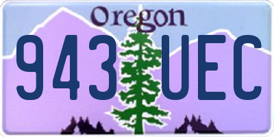 OR license plate 943UEC