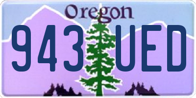 OR license plate 943UED
