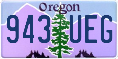OR license plate 943UEG