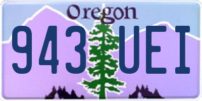 OR license plate 943UEI
