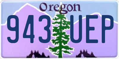 OR license plate 943UEP