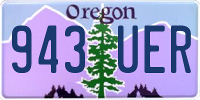 OR license plate 943UER