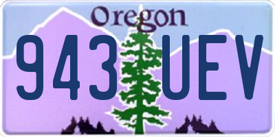 OR license plate 943UEV