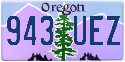 OR license plate 943UEZ