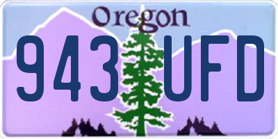 OR license plate 943UFD