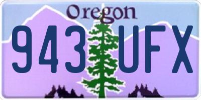 OR license plate 943UFX