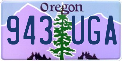 OR license plate 943UGA