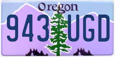 OR license plate 943UGD