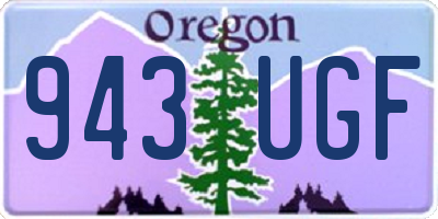 OR license plate 943UGF