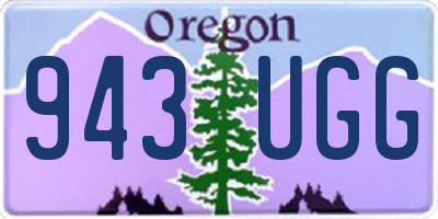 OR license plate 943UGG