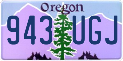 OR license plate 943UGJ