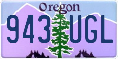 OR license plate 943UGL