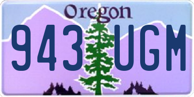 OR license plate 943UGM