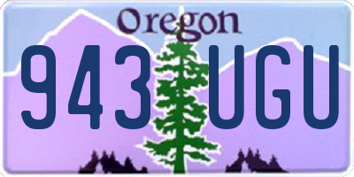 OR license plate 943UGU