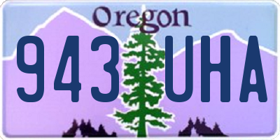 OR license plate 943UHA
