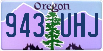OR license plate 943UHJ